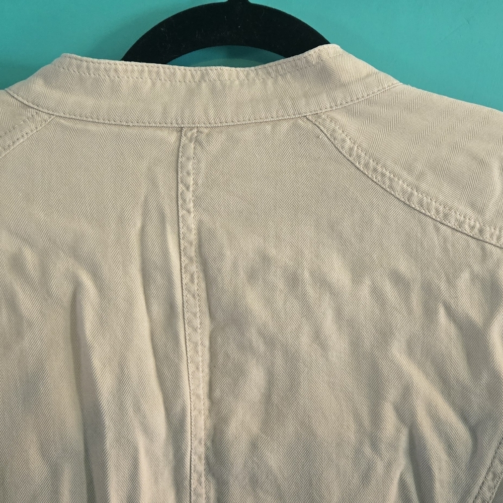 Vintage Womens Jacket Express Design Studio Button Down Beige Large - Picture 13 of 14